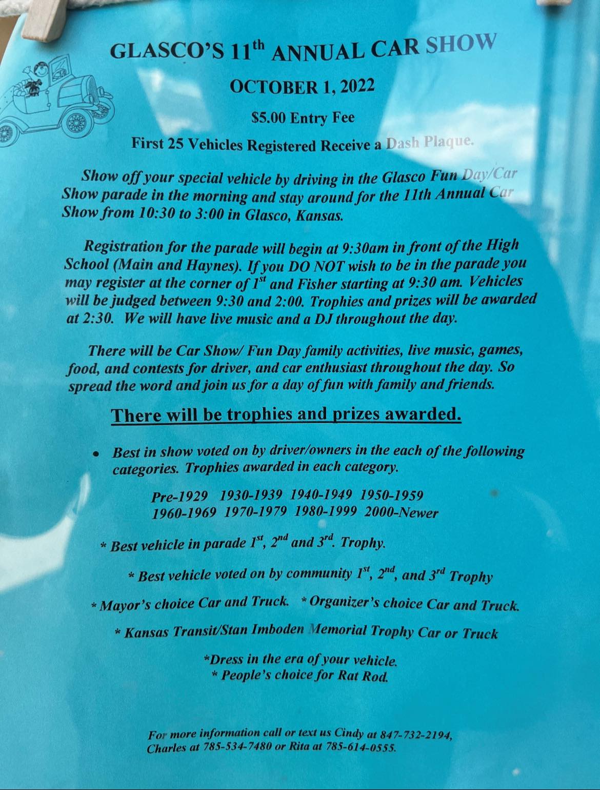 Glasco Fun Day Car Show Cloud County Tourism