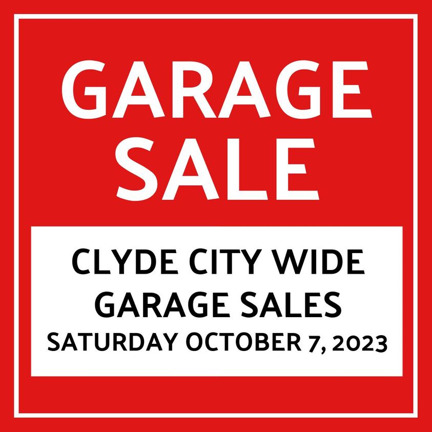 Clyde City Wide Garage Sales Cloud County Tourism